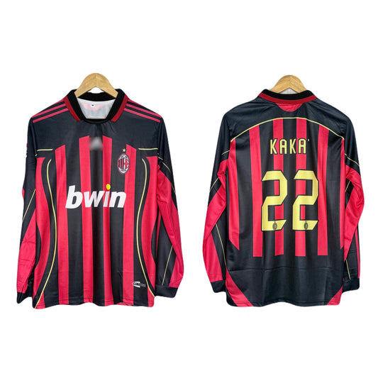 Kaka ac milan vintage jersey full sleeve  - P1125 ms retro store