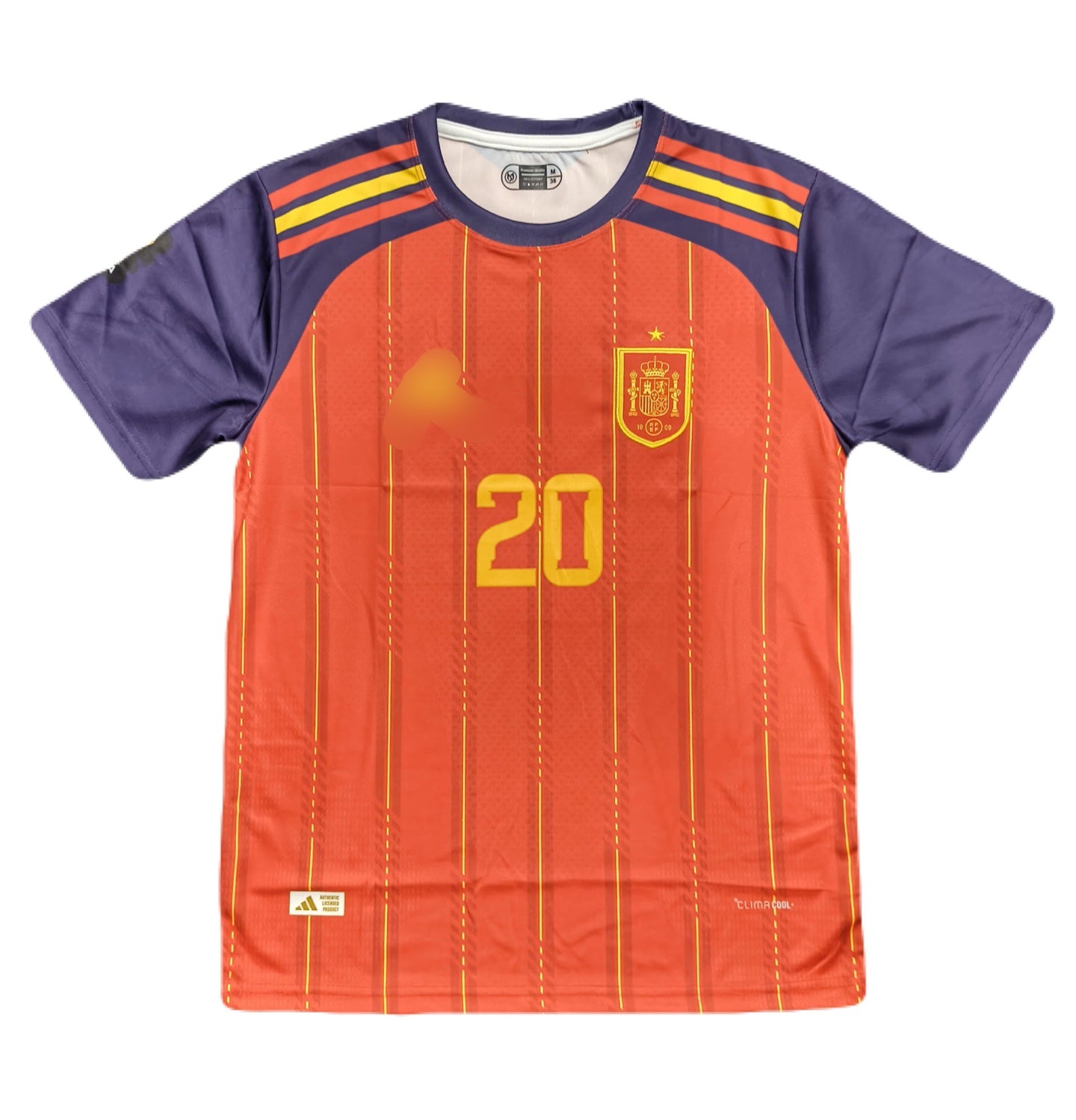 Spain 2026 World Cup Pedri Half Sleeve Embroidery Jersey - Ms Retro Store