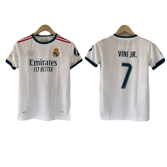 Vinicius Real Madrid 2026-27 Home Kit embroidery half sleeve jersey - P2346