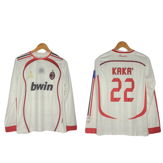 Ac Milan 2006-07 Away Kit Kaka Full Sleeve P1060 - Ms Retro Store
