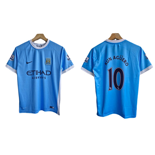 Manchester City 2013/14 Home jersey aguero - Ms retro store