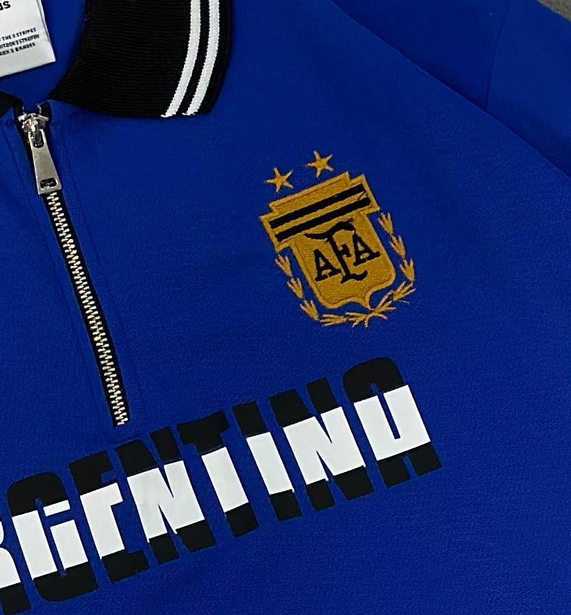 ARGENTINA FIVE SLEEVE ZIP T-SHIRT EMBROIDERY K75 -MS RETRO STORE
