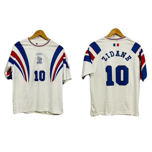 France 1996 Away kit Zidane Five sleeve - P255 - Ms Retro Store