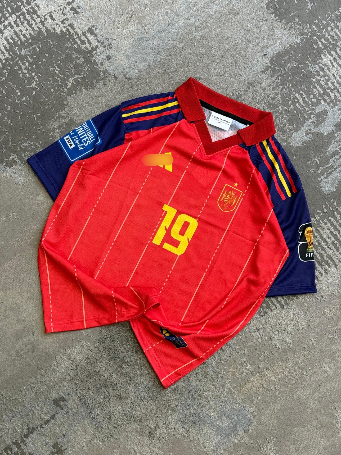Yamal Spain 2026 Home World Cup  Premium Quality Collar Five Sleeve Sublimation  - P1995