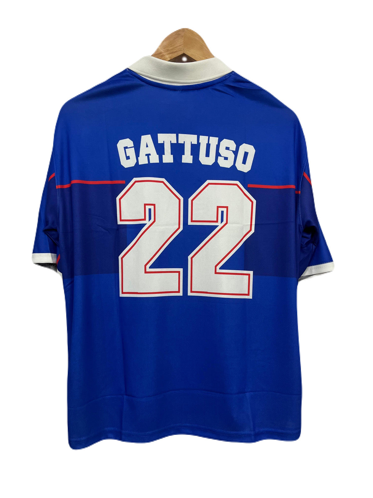Rangers Fc 1997-98 Home kit Gattuso Five sleeve - Ms Retro Store