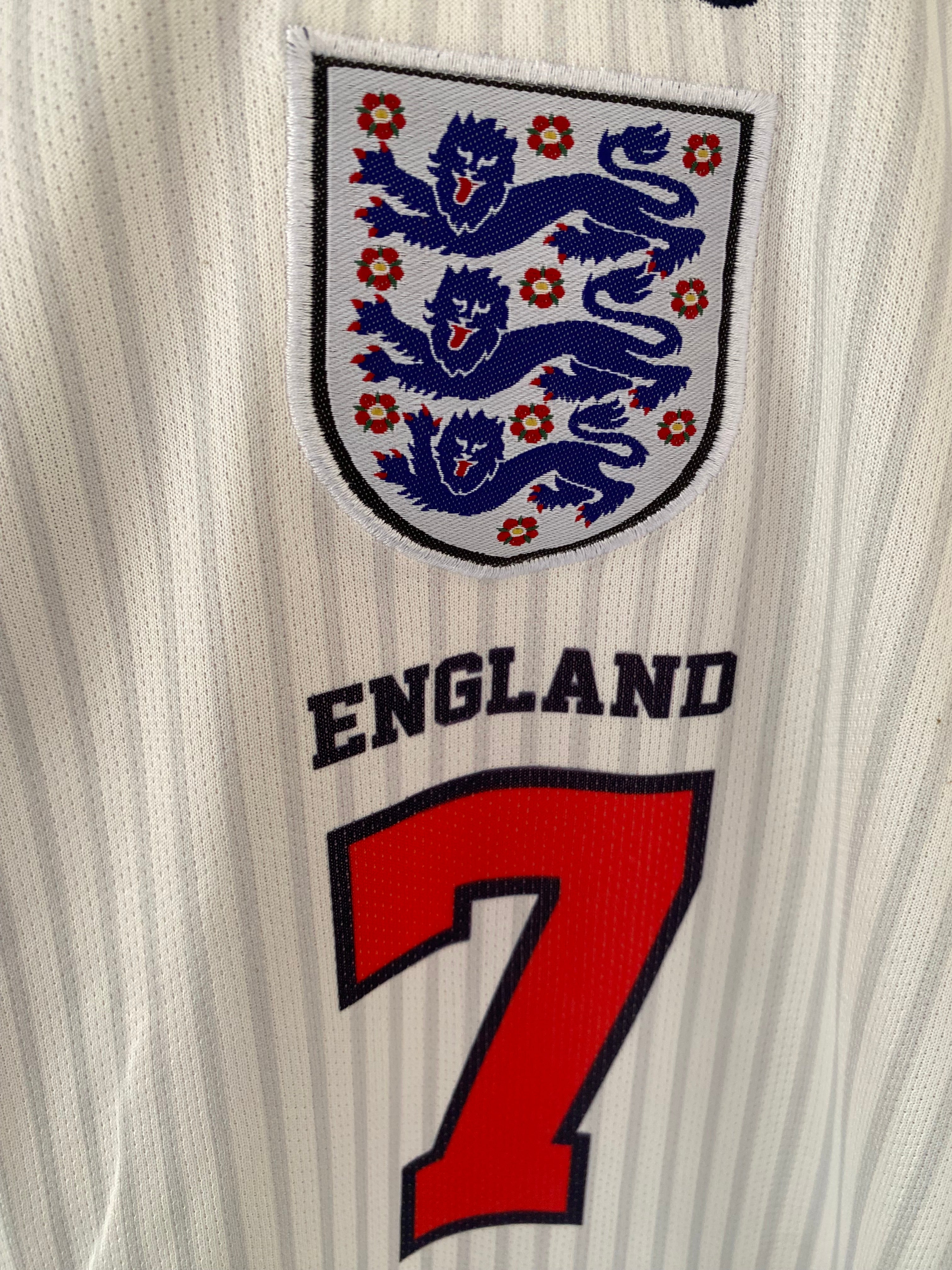 England beckham vintage jersey full sleeve collar type P33 - ms