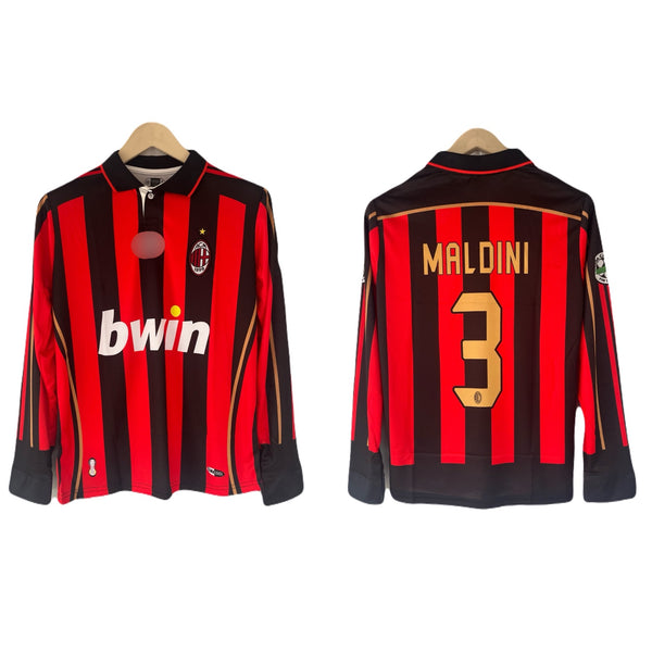 Maldini Ac milan 2006/07 home Embroidery jersey full sleeve - P1779