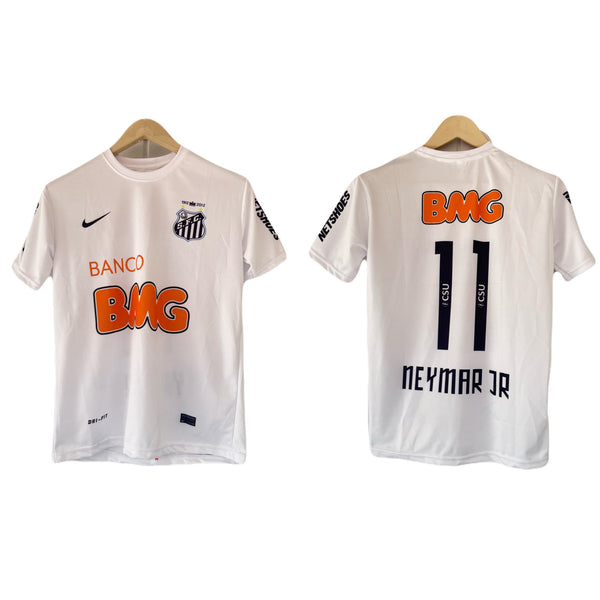 BEST RETRO JERSEY SANTOS NEYMAR WHITE HALF SLEEVE JERSEY P27 - ms retro stroe