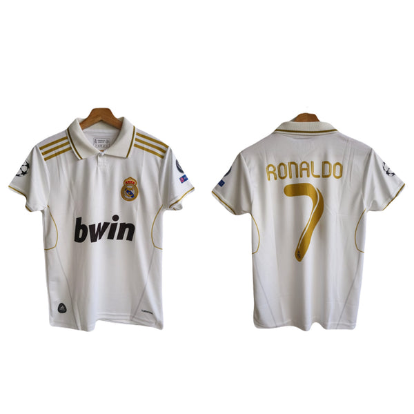 Ronaldo Real madrid 2018 home collar jersey -