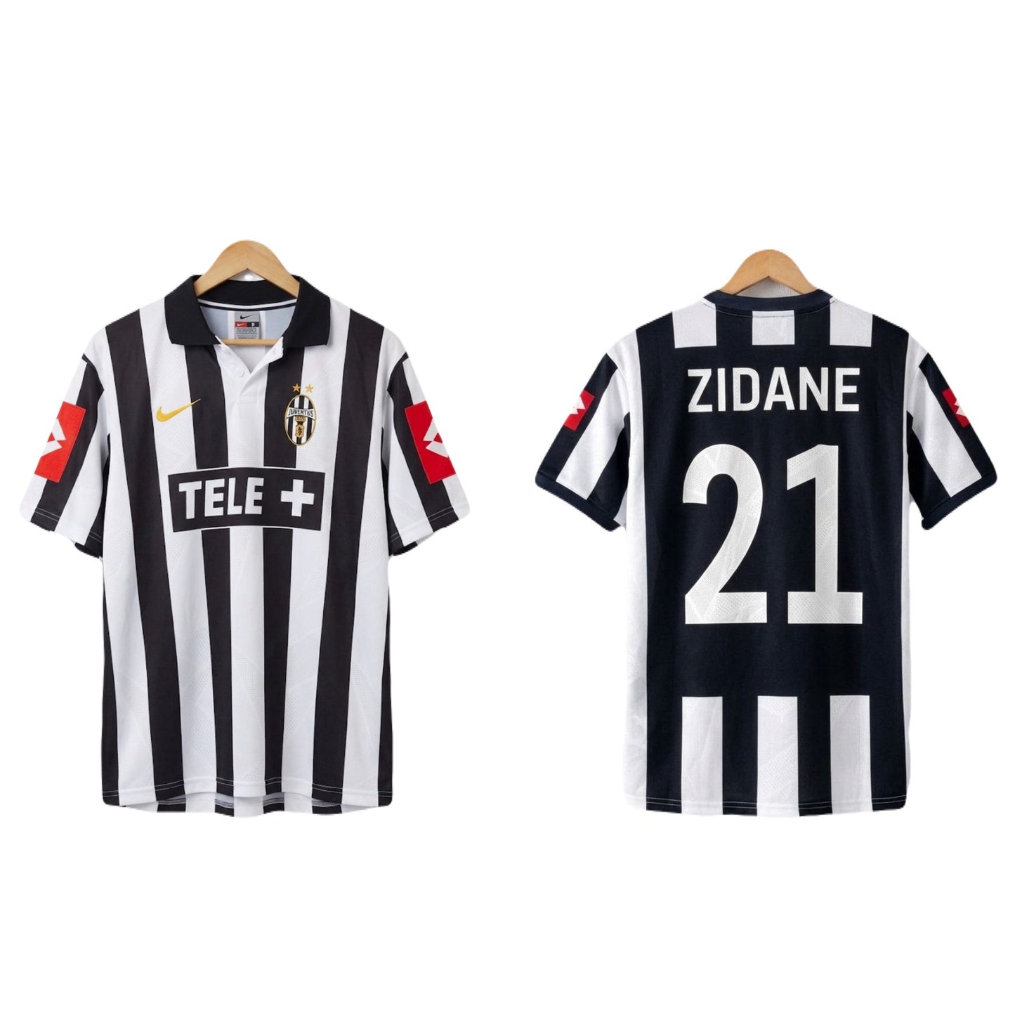Juvantes 2000-01 home zidane Premium Quality collar five sleeve sublimation Jersey - Ms retro store