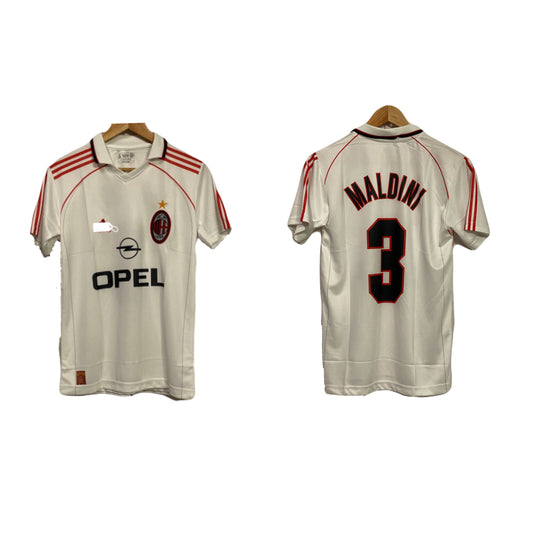 Maldini ac milan away jersey vintage embroidery - ms retro store