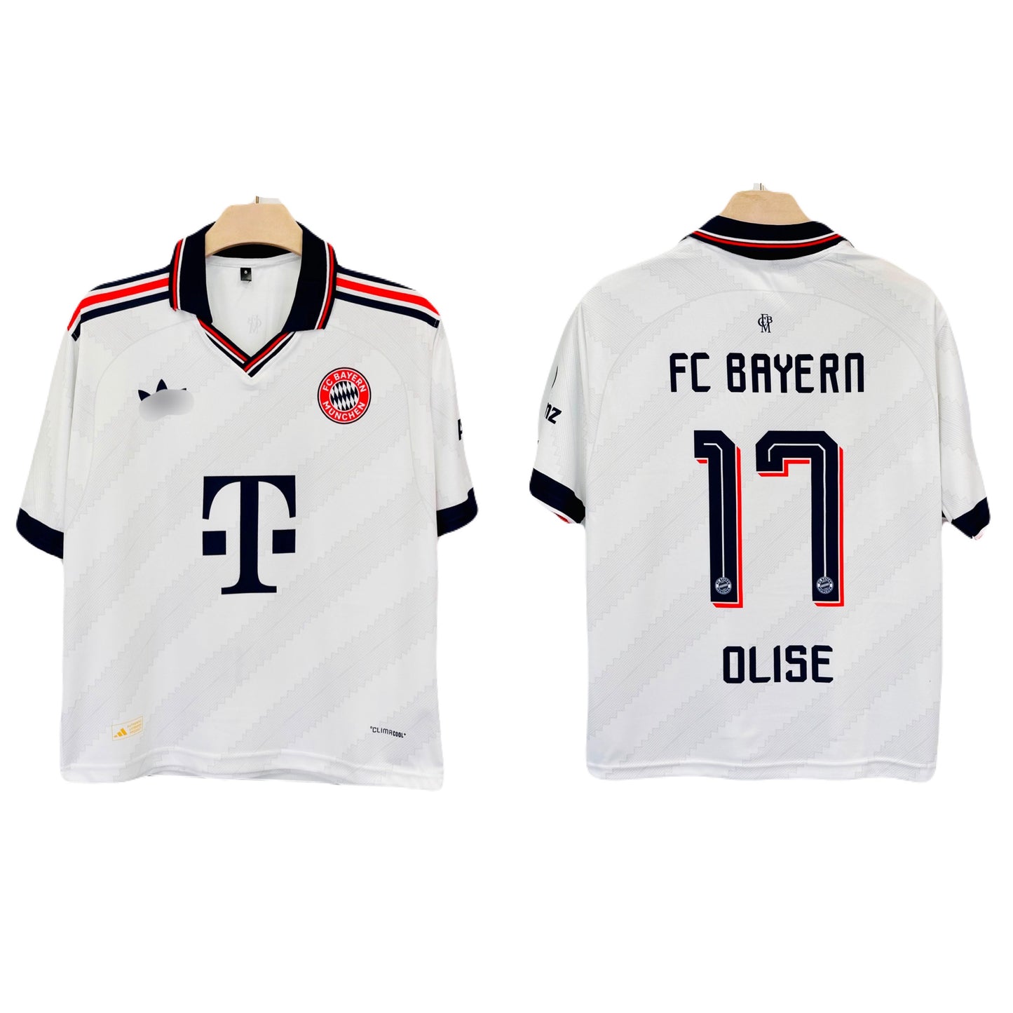 Olise Bayern Munich  2026-27 Away  Five sleeve Collar Sublimation jersey - P2359