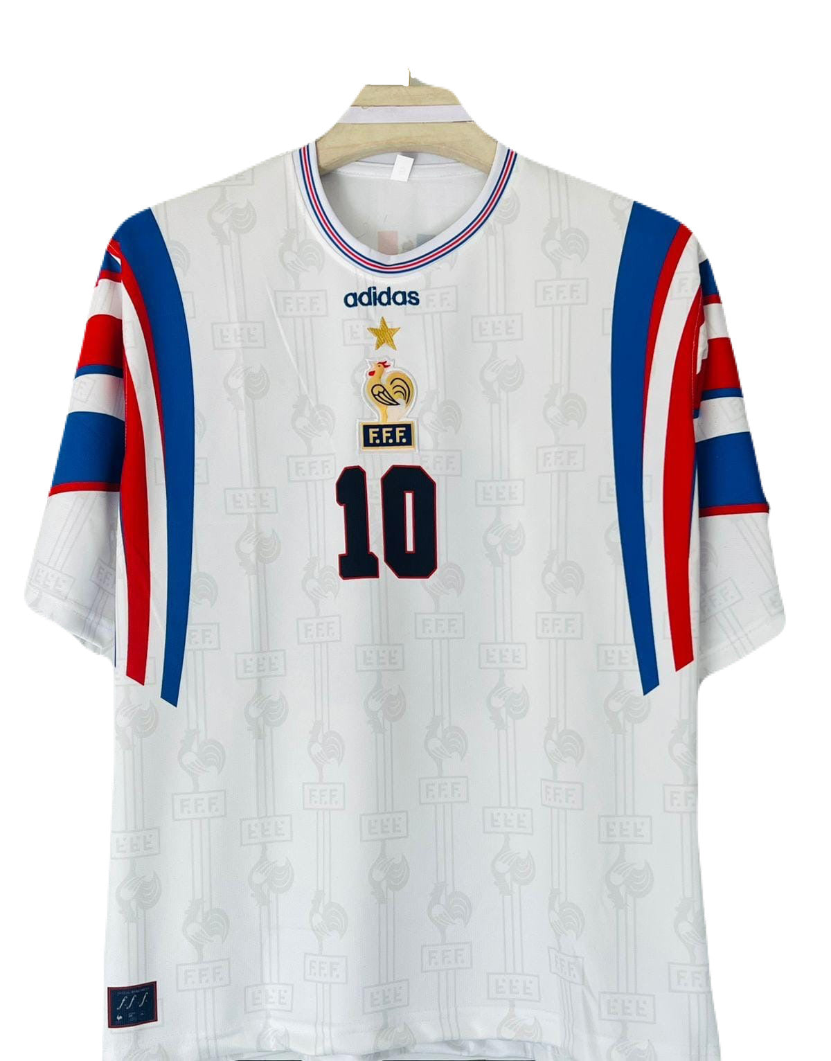 France 1996 away shirt five sleeve zidane - p304 - ms retro store