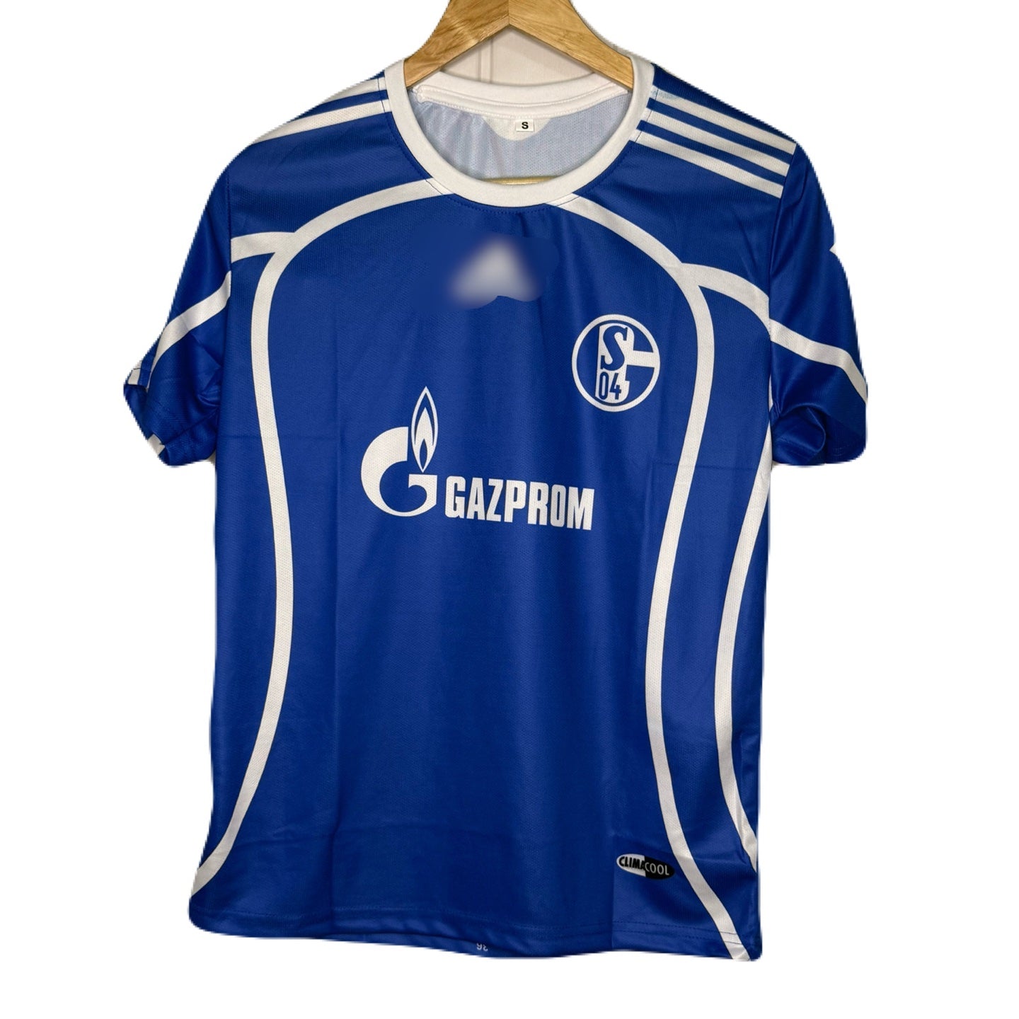 Schalke 04 2007-08 home Kit Ozil Half Sleeve - P847 Ms Retro Store