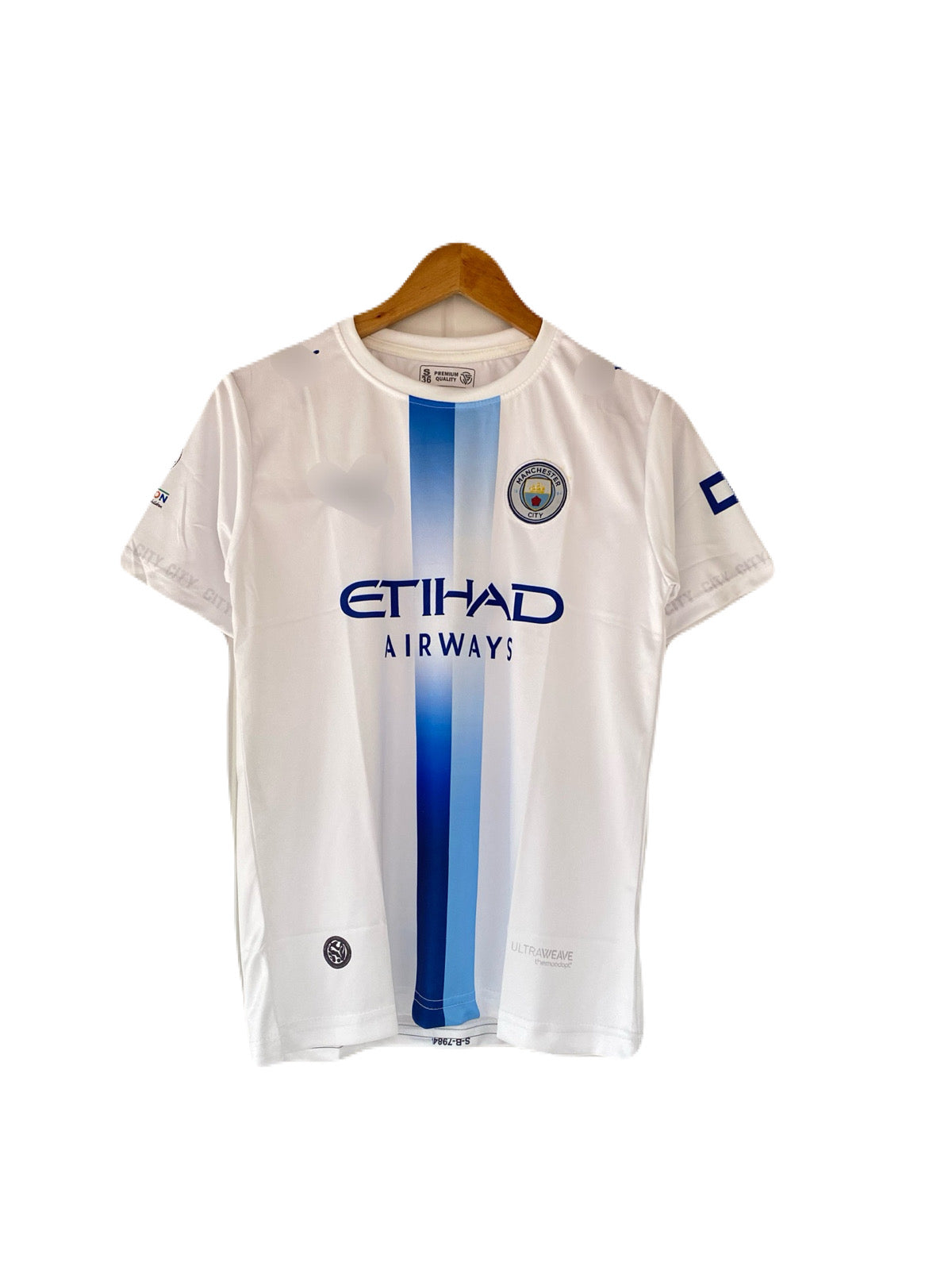 Haaland Manchester City Home embroidery half sleeve jersey - P2797
