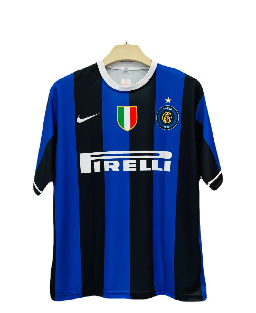 Inter Milan 2006-07 Home kit Figo Five sleeve - Ms Retro Store