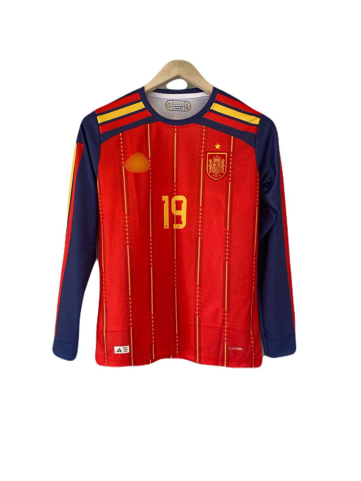 Yamal Spain home kit full sleeve embroidery -P2347