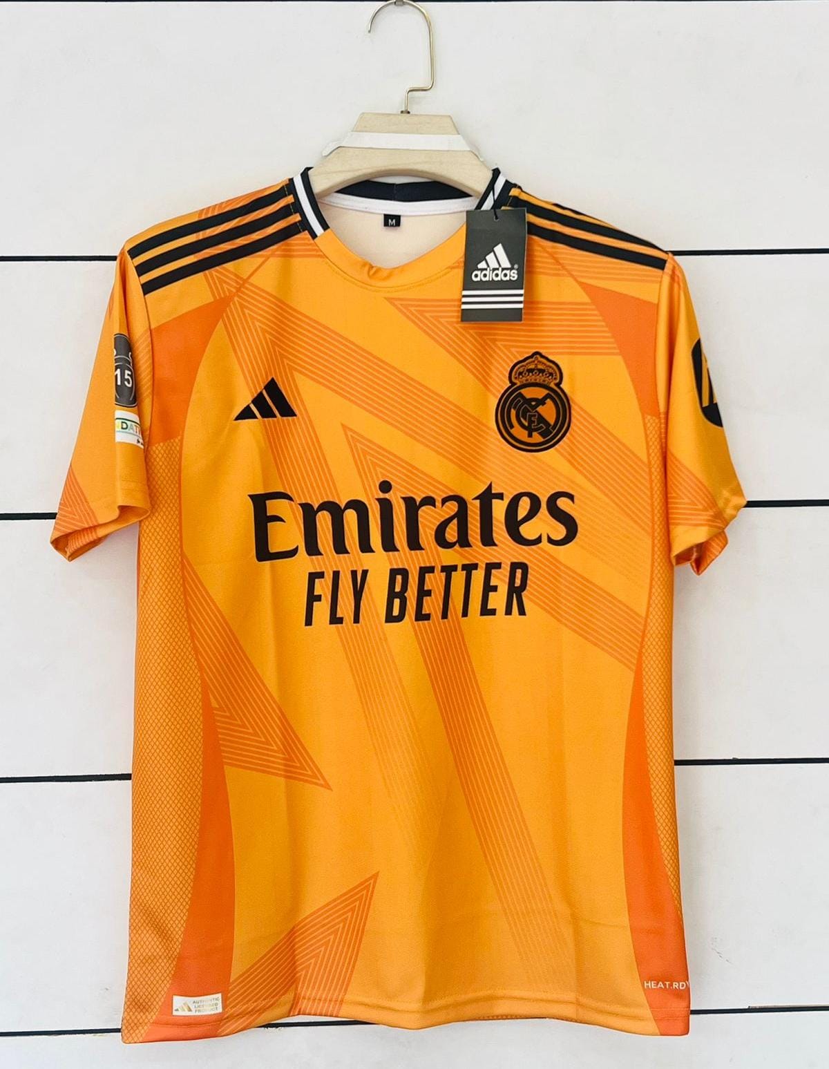 MBAPPÉ Realmadrid orange jersey half sleeve away kit P103