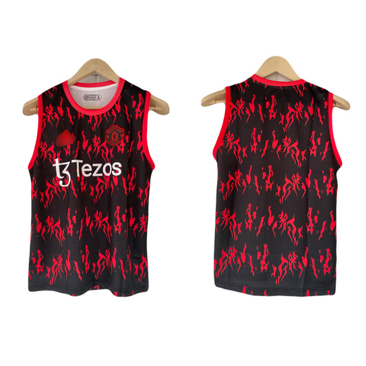 Manchester United plane back sleevless bib embroidery - P2084