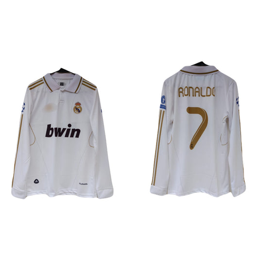 Real Madrid 2011-12 Home Kit Ronaldo Full Sleeve - P1034 Ms Retro Store