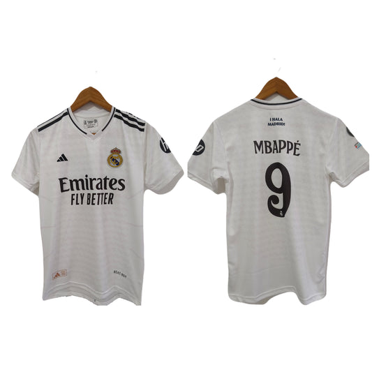 Mbappe Realmadrid Home kit 2024-25 Embroidery