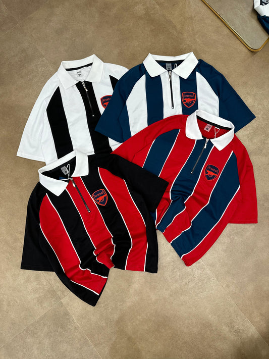 Arsenal polo T-shirt zip Collar premium - Ms retro store