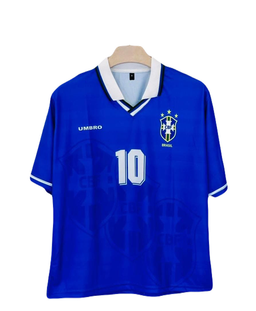 Brazil 1994 rivaldo Collar Five Sleeve Sublimation - Ms Retro Store