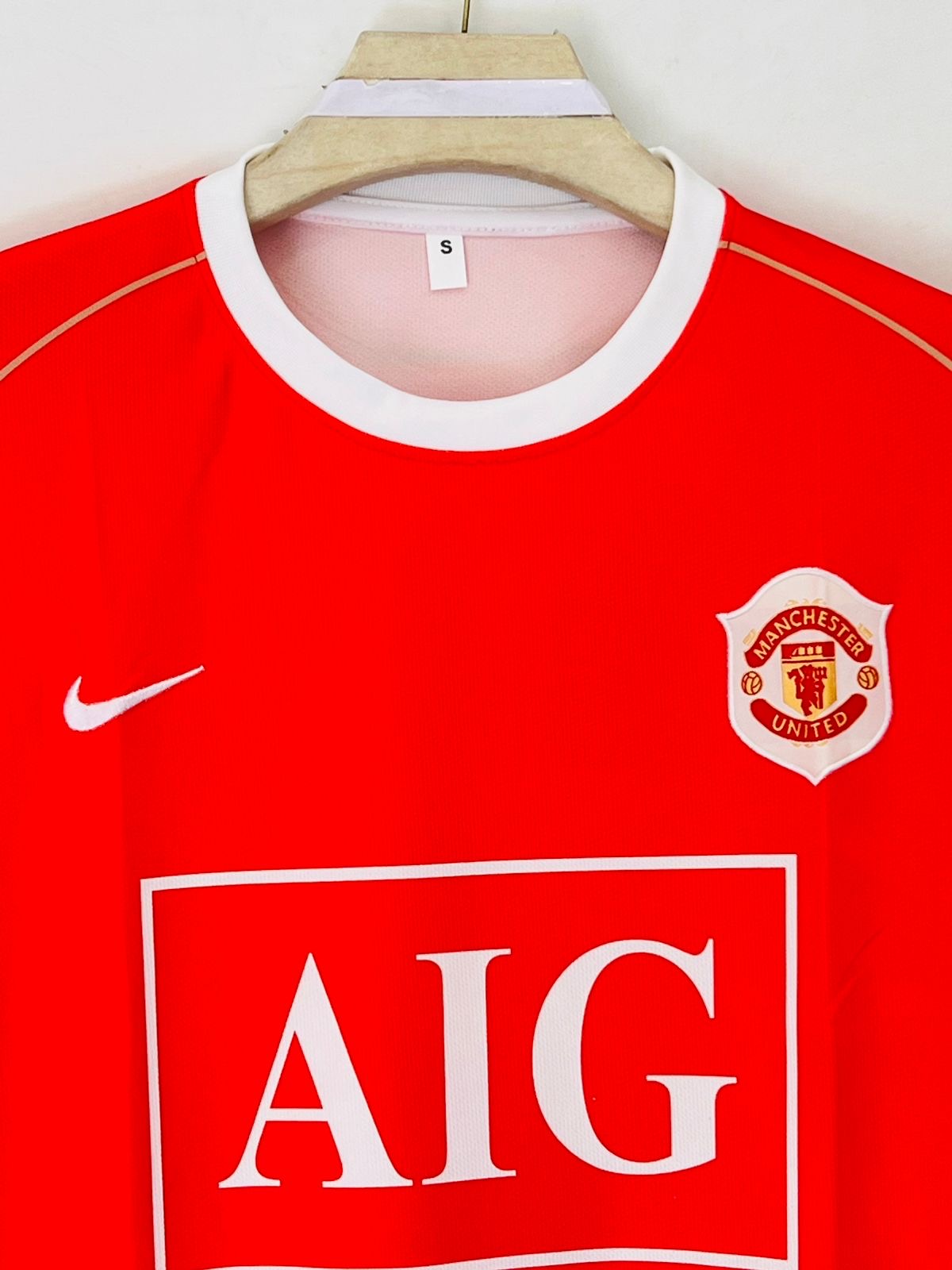 Manchester united 2006/07 Home five sleeve Ronaldo - ms retro store