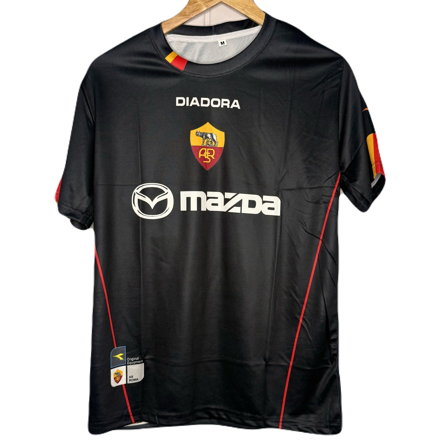 As Roma  Totti 2002-03 diadora Home Jersey Half Sleeve - Ms Retro Store