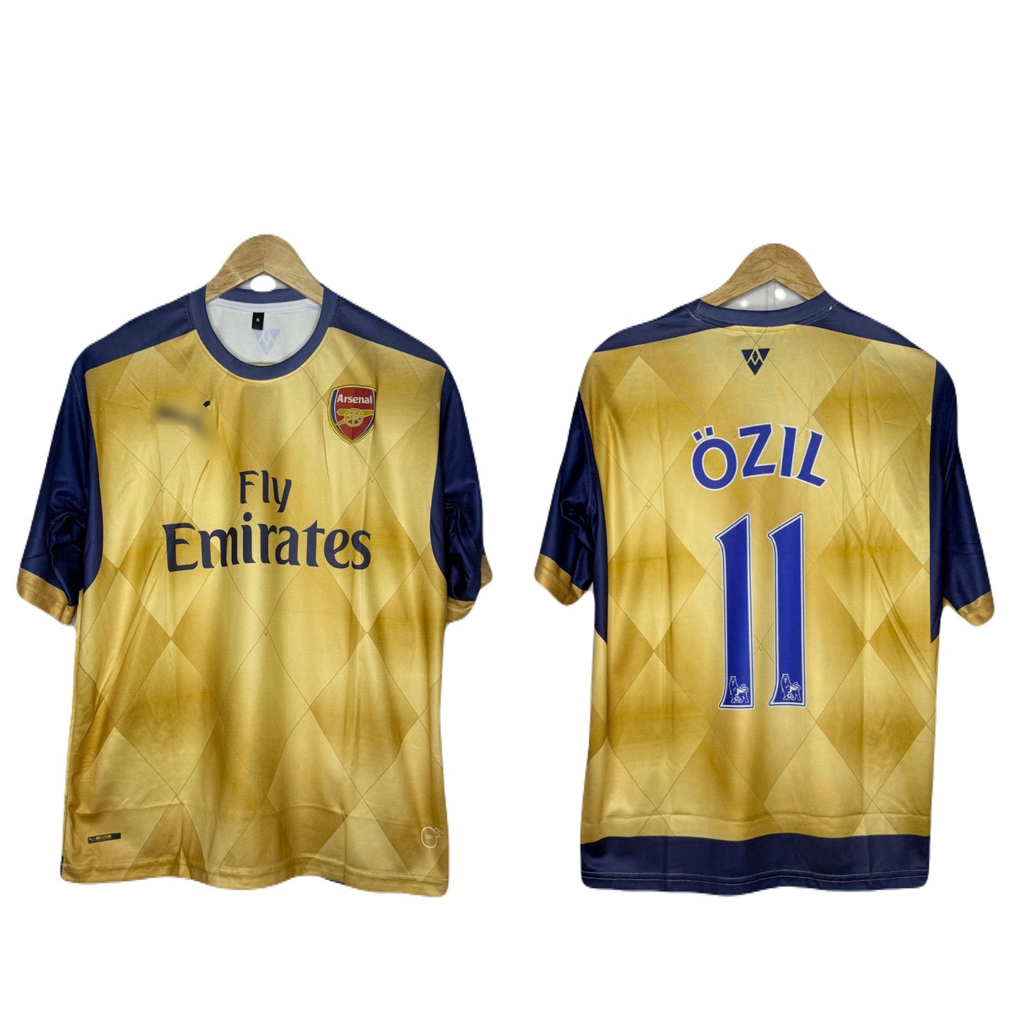 Arsenal 2015-16 Away Kit Ozil Five Sleeve - P437 Ms Retro Store
