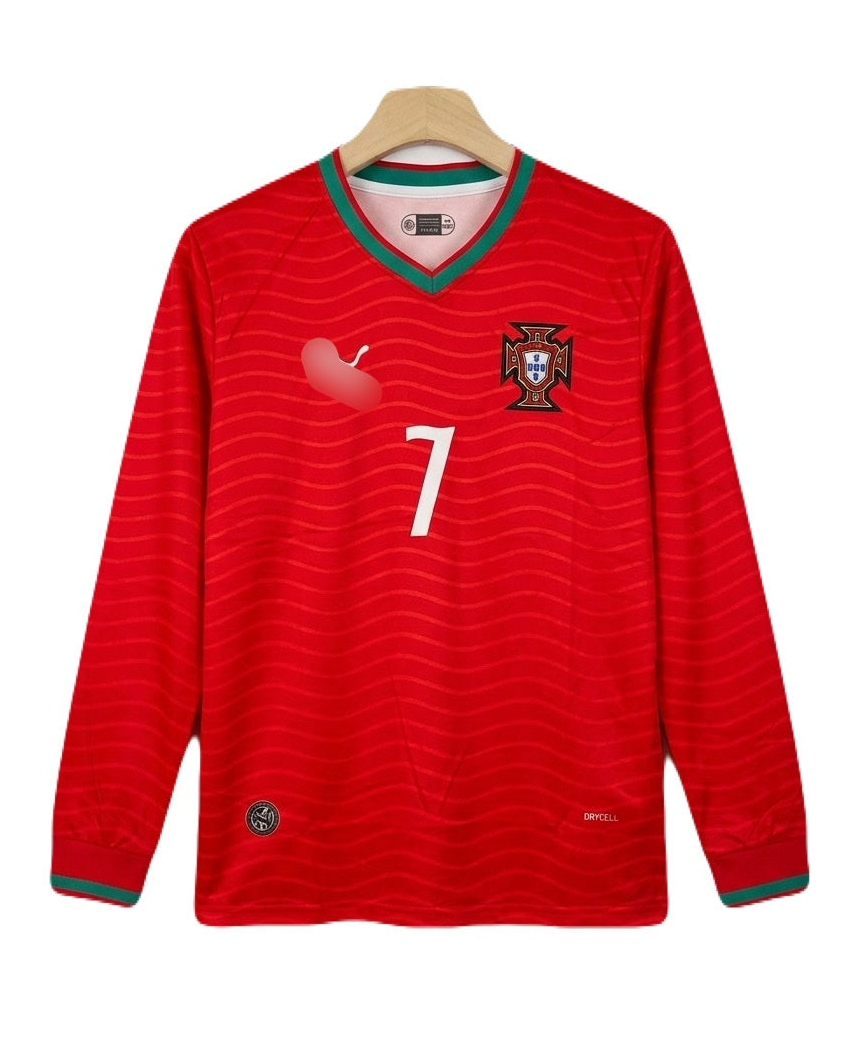 Portugal 2026 worldcup home jersey full sleeve ronaldo Embroidery - P2062