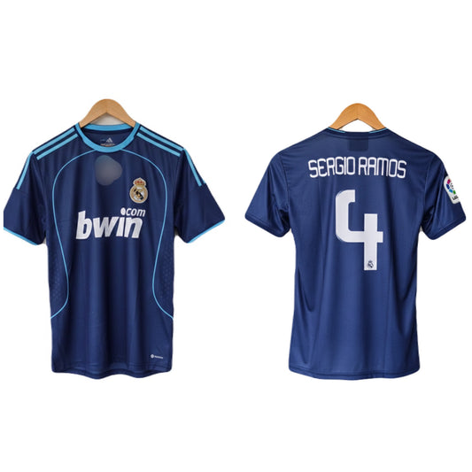 Real Madrid 2008/09 Away Jersey Sergio Ramos Half sleeve - MS Retro Store