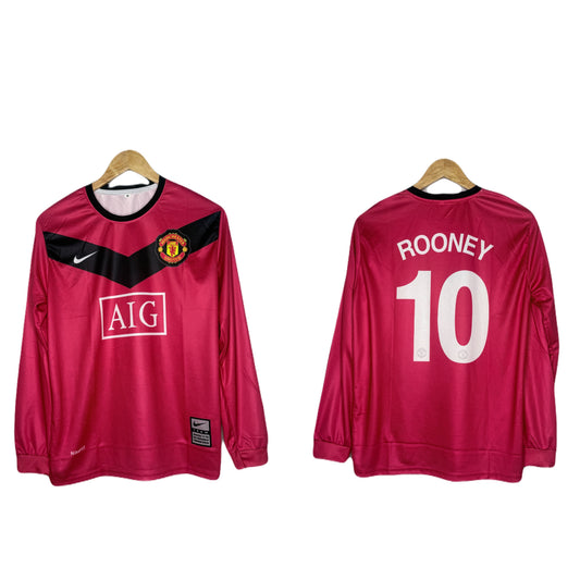 Manchester United 2009-10 Home Kit Rooney Full Sleeve - Ms Retro Store