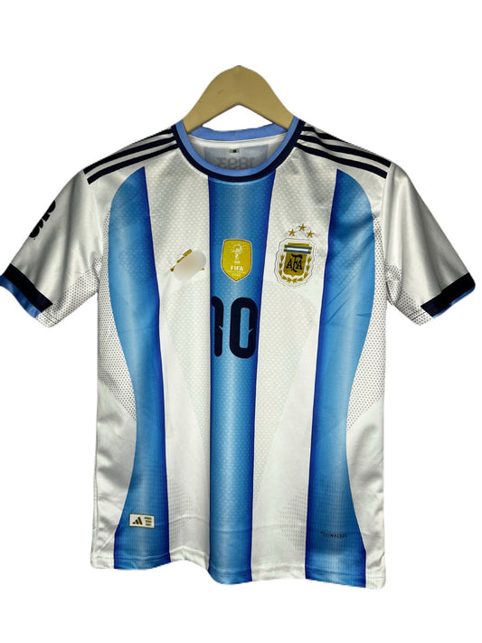 Argentina 2026 World Cup Home Kit Messi Half Sleeve - P1220 Ms Retro Store