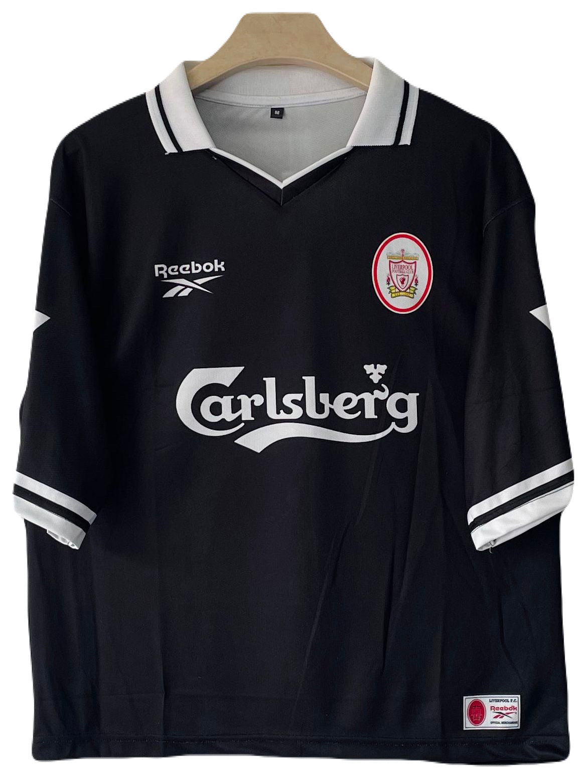 Liverpool FC 1996/97 retro third Kit Fowler Five Sleeve Collar Sublimation - Ms Retro Store