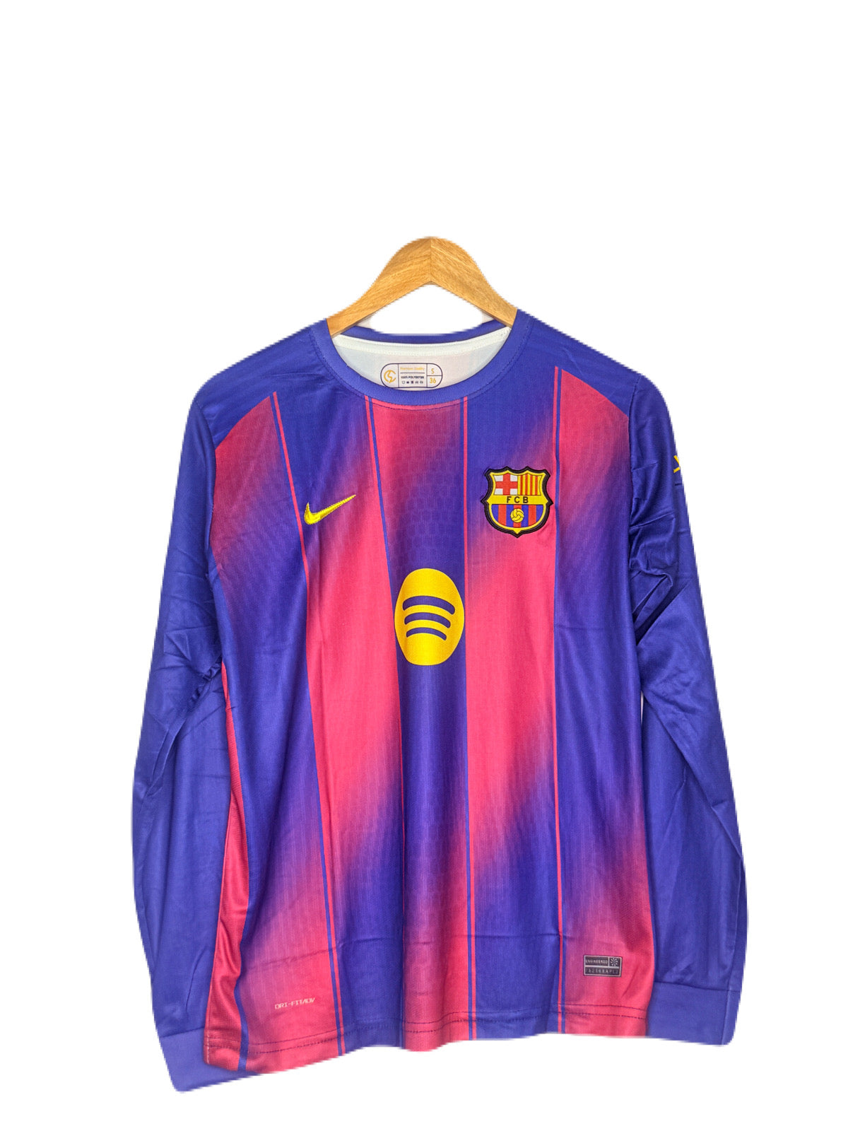 Fc Barcelona 2025-26 Home Kit Back Plain Full Sleeve - P1107 Ms Retro Store