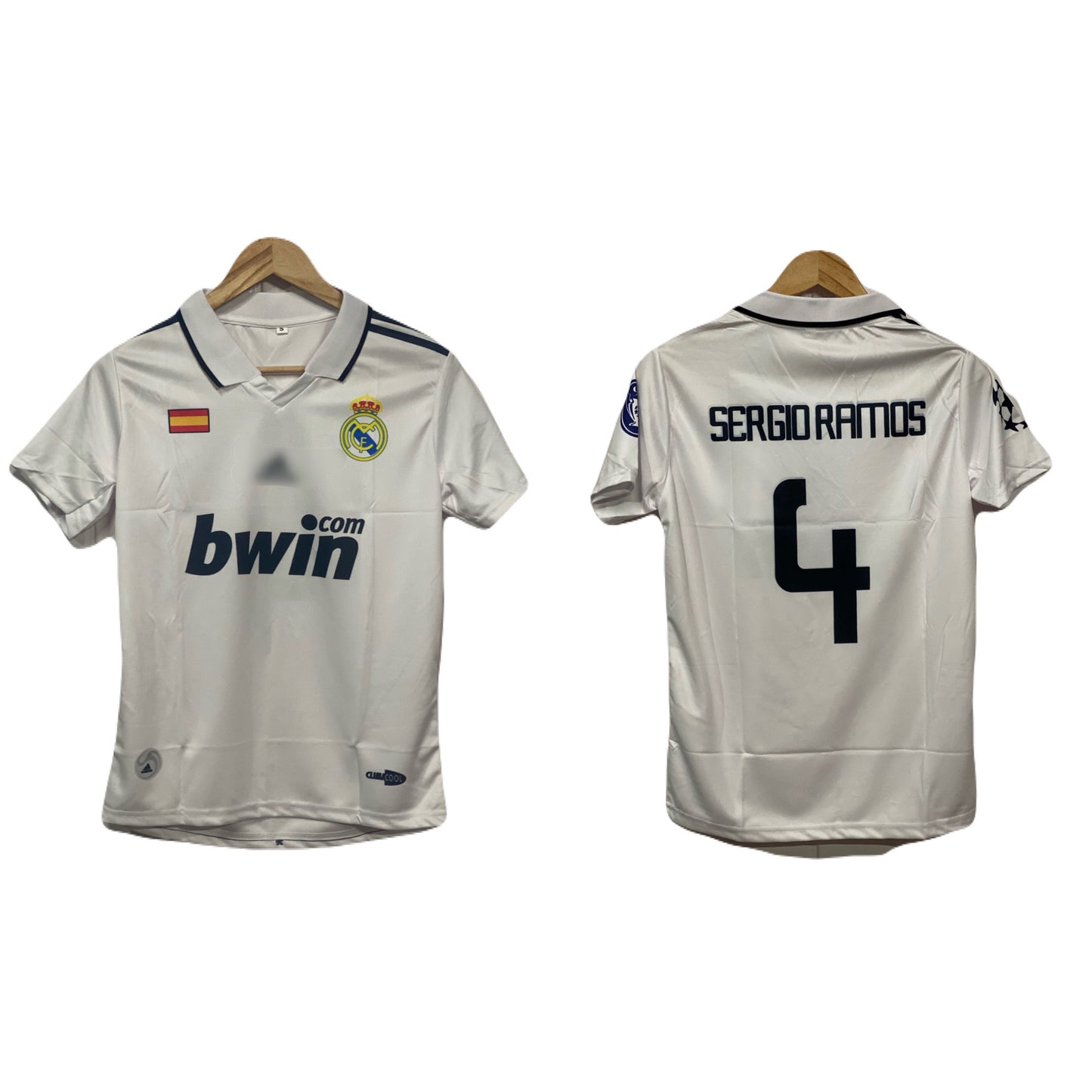 Real madrid 2011-12 Home kit Sergio Ramos Half sleeve P524 - Ms Retro Store
