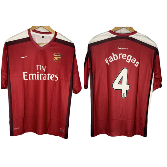 Arsenal Fc 2008-09 Home kit Fabregas Five Sleeve - Ms Retro Store