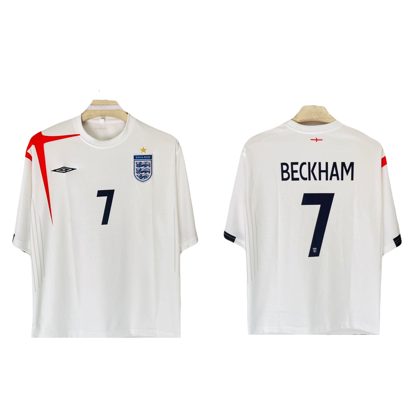 England embroidery five sleeve beckham - P975 ms retro store