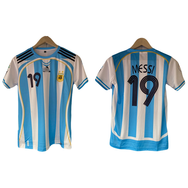 Messi Argentina 2006 Home Half Sleeve embroidery jersey - P2216