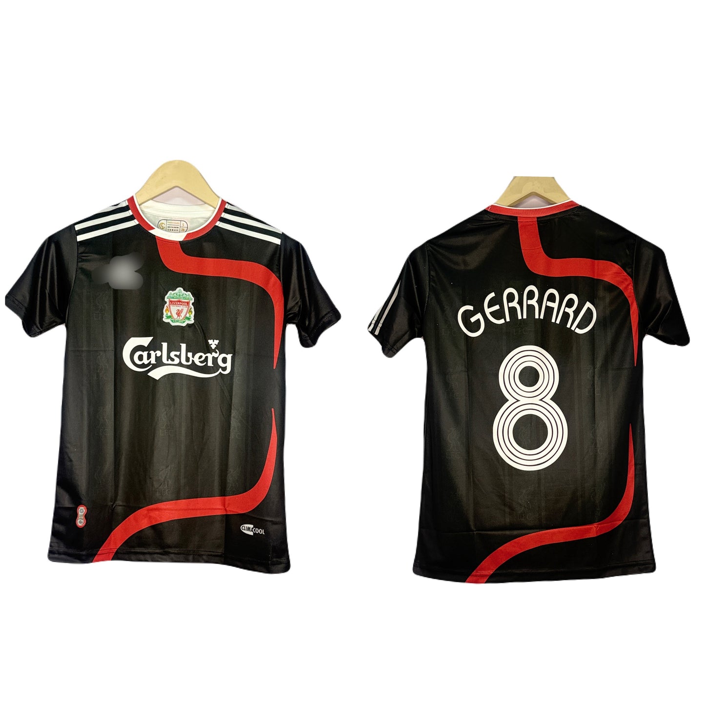 Liverpool 2007-08 Third Kit  Gerrard Half Sleeve - P1304  Ms Retro Store