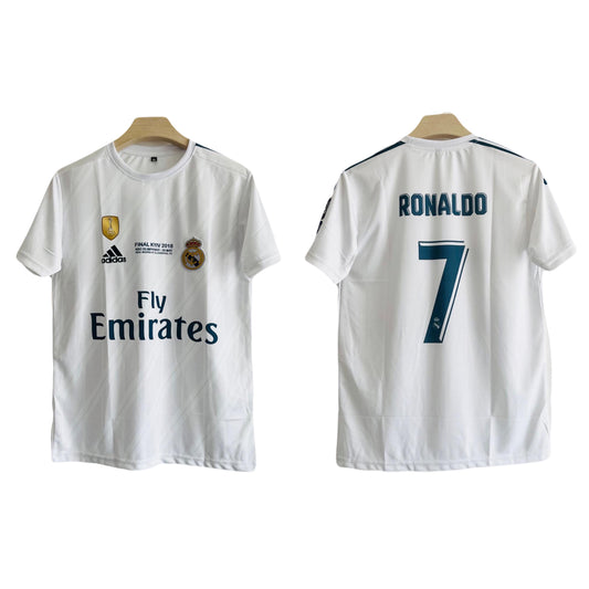 Best retro jersey Realmadrid 2018 Ucl final edition jersey Ronaldo 7 half sleeve