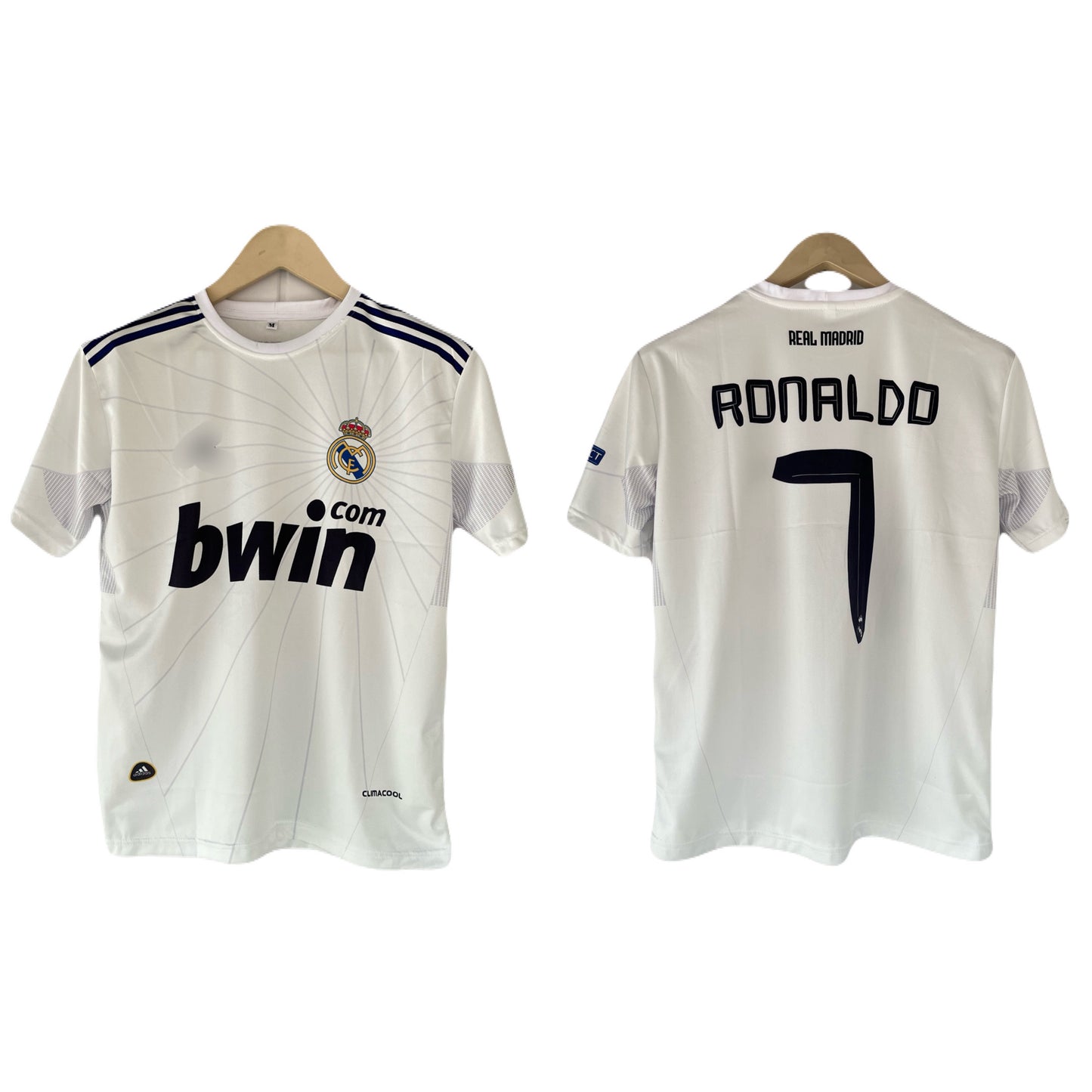 Real Madrid 2009/10 Home kit Ronaldo sublimation - Ms Retro Store