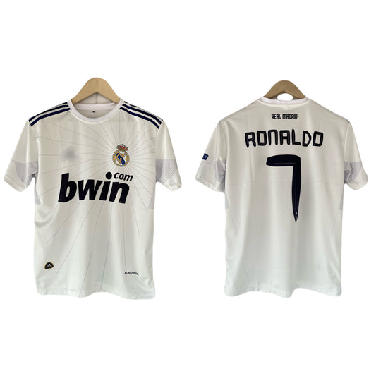 Real Madrid 2009/10 Home kit Ronaldo sublimation - Ms Retro Store