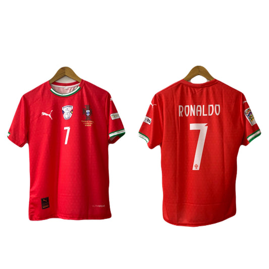 Portugal 2025 Uefa nations league final jersey ronaldo - ms retro store