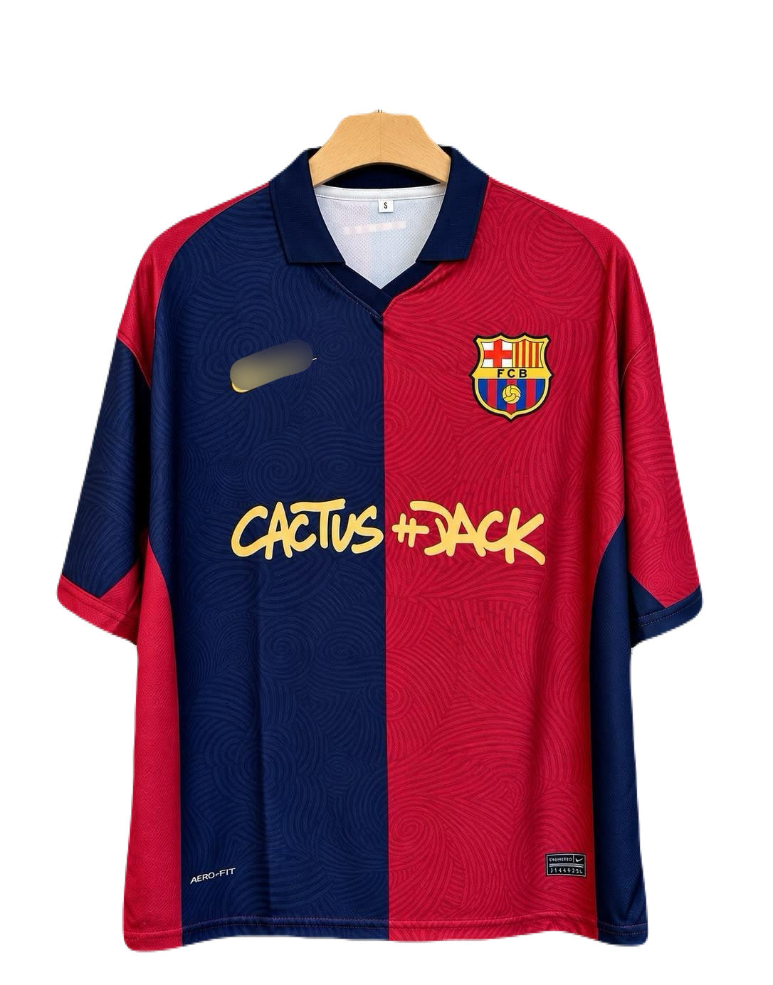 Xavi Barcelona home collar five sleeve sublimation Jersey - P2737