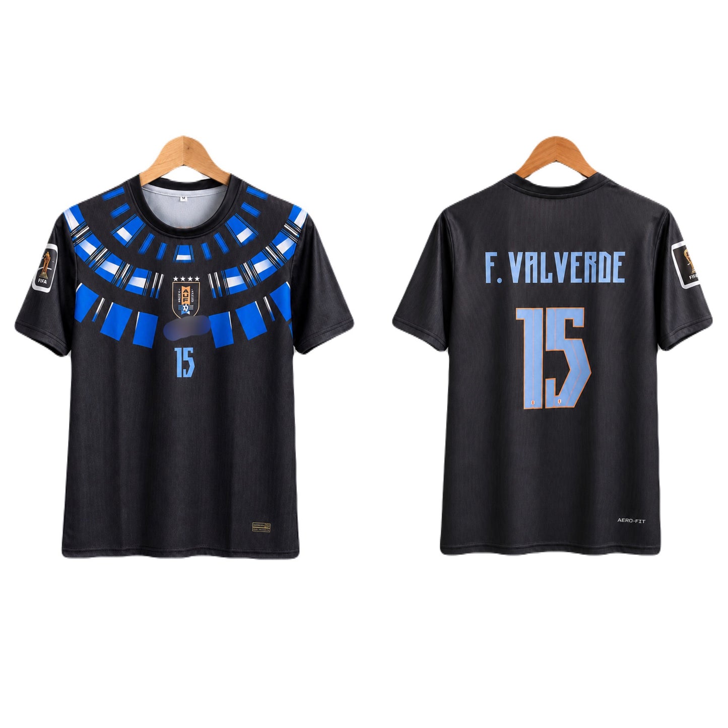 Valvarde Uruguay 2026 World Cup Away Kit sublimation Half Sleeve - P1910