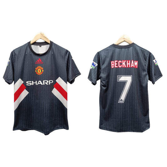 Manchester United David Beckham Black Retro Jersey | Retro Collection - ms retro store