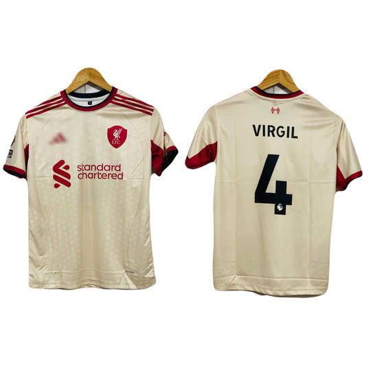 Liverpool 2025-26 Away kit virgil Half sleeve - P239 - Ms Retro Store