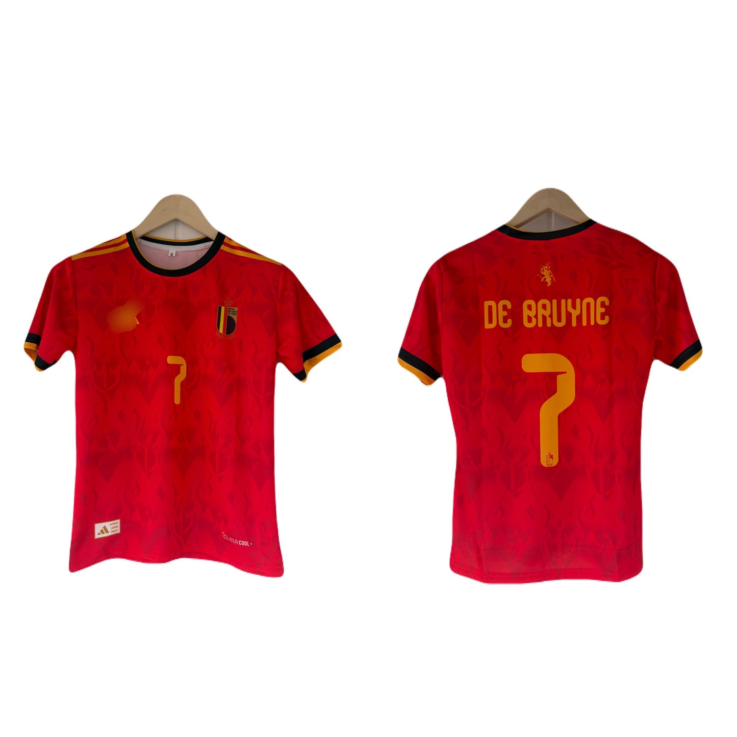 Belgium 2026 World Cup Home De Bruyne Half Sleeve Sublimation Jersey - P1607 Ms Retro Store